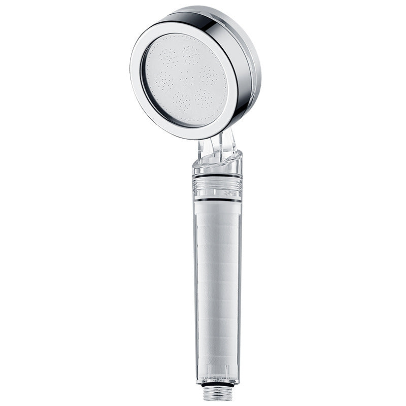 Pommeau de douche filtrant Purissea avec cartouche filtrante visible