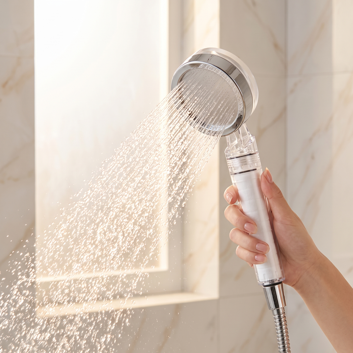 Jet puissant du pommeau de douche filtrant Purissea